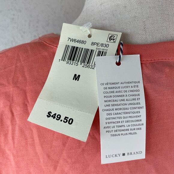 NWT Lucky Brand V-Neck Top Size M - Picture 5 of 7